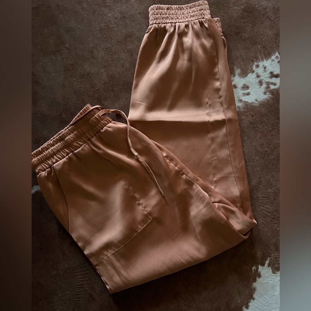 Rust colored flowey pants